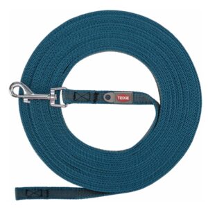 Trixie Schleppleine, gummiert - petrol - 15 m/15 mm