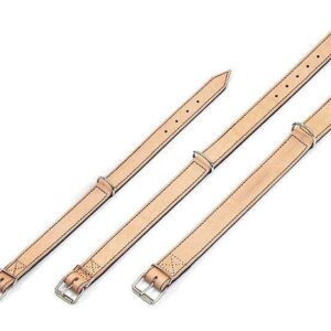 Karlie RONDO Halsband genäht - Natur/Schwarz - 27 mm, 47 cm